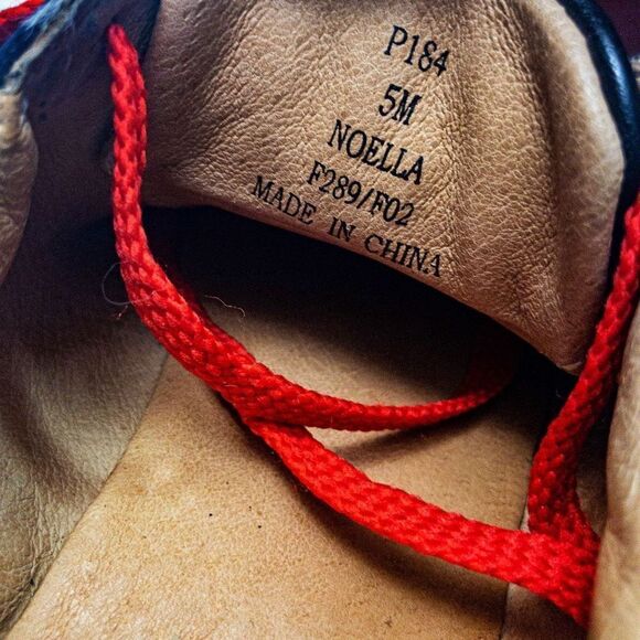 Coach Noella Black Leather and Canvas Sneakers Sz 5M - Picture 8 of 11